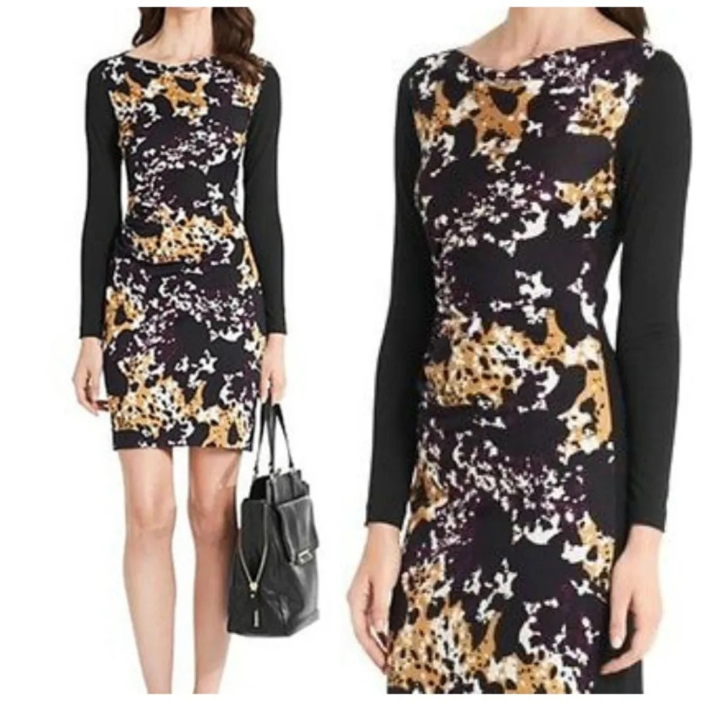 Diane Von Furstenberg Kirby Silk Dress Jersey Ruched Cheetah Splash Clas… - Picture 15 of 16